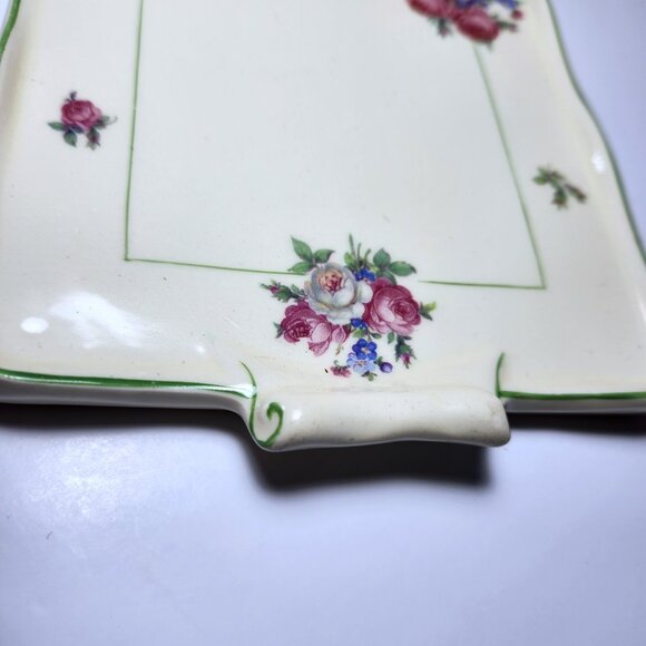 Holland Cheese Plate Platter Bone China Transferware South Holland Vintage 40s - Picture 6 of 8